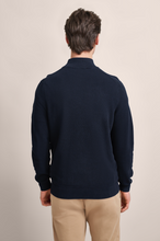 Load image into Gallery viewer, Bugatti Zip Knit in Navy 7500 95512 390