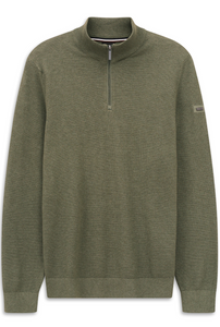 Bugatti Green Zip Knit 7500 95512 180