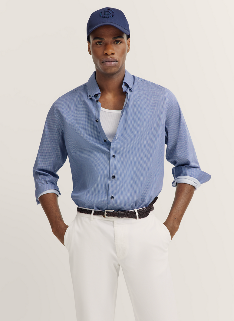 Bugatti Blue Shirt 9350 78415c 320