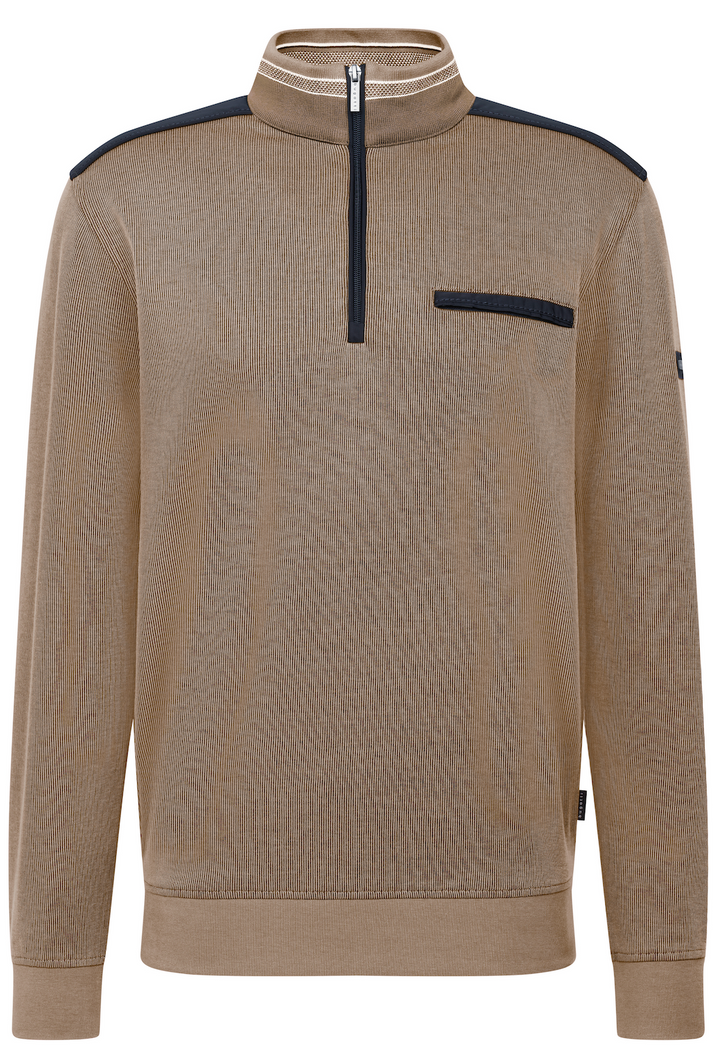 Bugatti Taupe Zip Sweatshirt 8500 75120 60