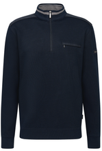 Load image into Gallery viewer, Bugatti Navy Zip Sweatshirt 8500 75120 390