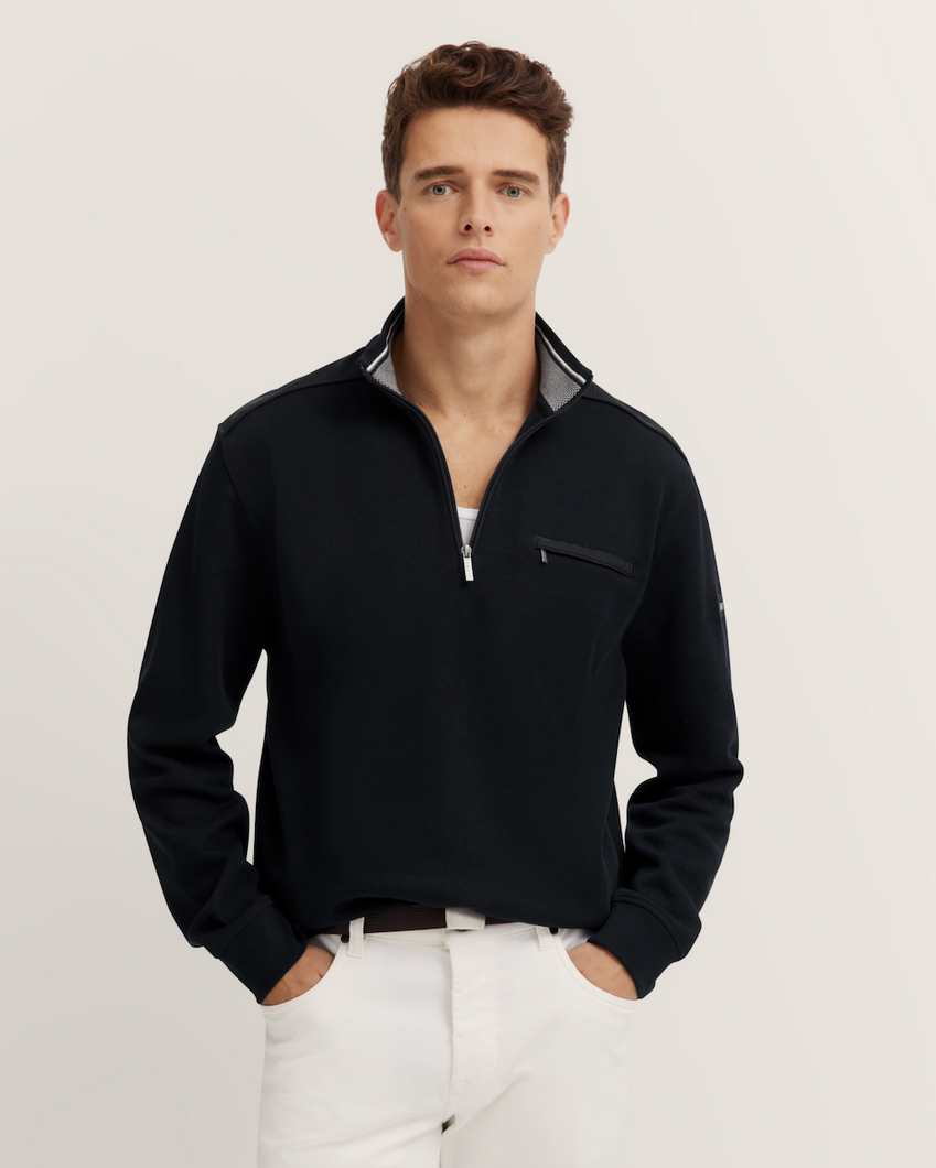 Bugatti Navy Zip Sweatshirt 8500 75120 390