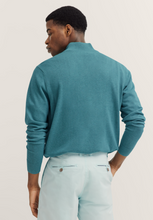 Load image into Gallery viewer, Bugatti Teal Zip Knit 7500 75510 550