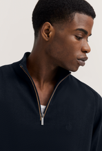 Load image into Gallery viewer, Bugatti Navy Zip Knit 7500 75510 390