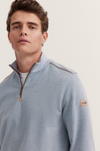 Bugatti Light Blue Zip Sweatshirt 8550 75141C 320