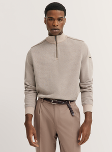 Bugatti Beige Zip Sweatshirt 8550 75141C 60