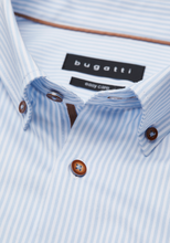 Load image into Gallery viewer, Bugatti Striped Blue Shirt 9350 78527c 320