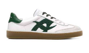 Ambitious White & Green Trainers 13770