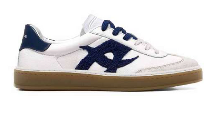Ambitious White Navy Blue Trainers 13770