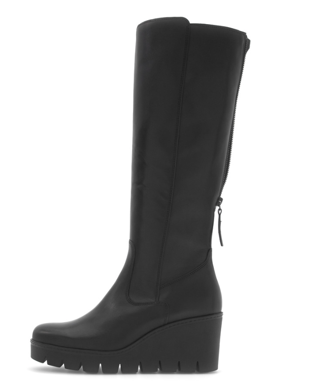 Gabor Black Knee High Boots 74.789.27
