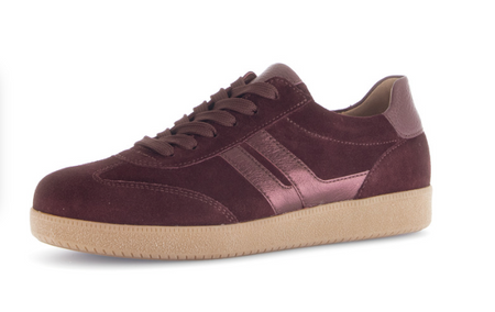 Gabor Mulberry Nubuck Trainers 73.300.15