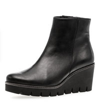 Load image into Gallery viewer, Gabor Black Wedge Boots 74.780.17