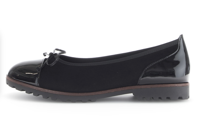 Gabor Black Slip On Shoe 74.100.77
