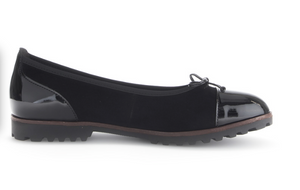 Gabor Black Slip On Shoe 74.100.77