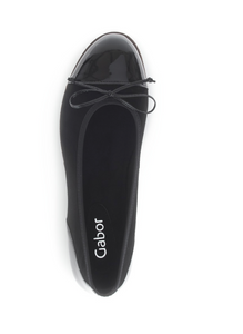 Gabor Black Slip On Shoe 74.100.77