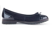 Load image into Gallery viewer, Gabor Navy Slip On Shoe 74.100.76
