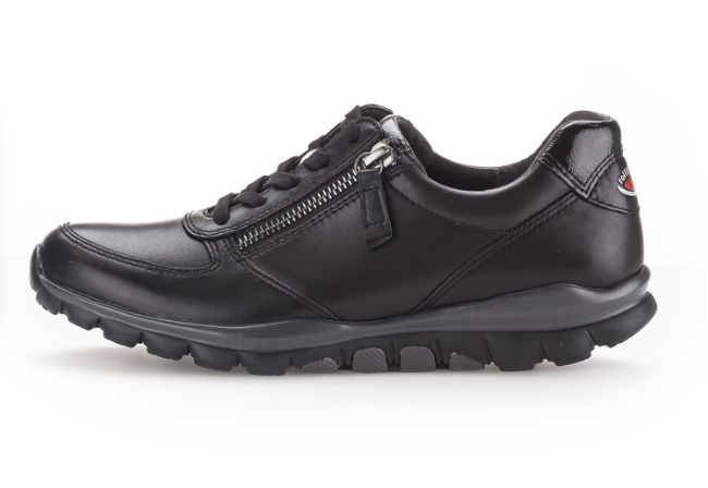 Gabor Rollingsoft Black Leather Walking Shoes 76.968.57