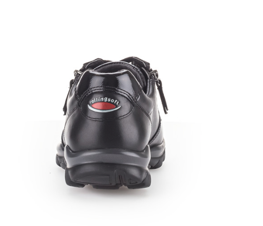 Gabor Rollingsoft Black Leather Walking Shoes 76.968.57