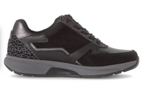 Load image into Gallery viewer, Gabor Rollingsoft Black Multi Wedge Shoes 76.878.67