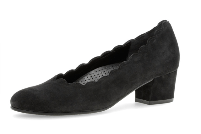Gabor Black Nubuck Pumps 72.221.47