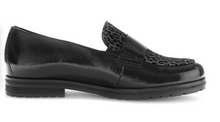 Load image into Gallery viewer, Gabor Black Grey Multi Loafer 72.042.27