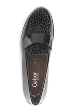Load image into Gallery viewer, Gabor Black Grey Multi Loafer 72.042.27
