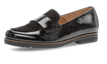 Load image into Gallery viewer, Gabor Black Loafer 72.042.37