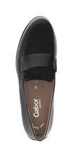 Load image into Gallery viewer, Gabor Black Loafer 72.042.37