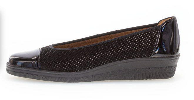 Gabor Black Wedge Pumps 06.402.87