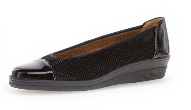 Gabor Black Wedge Pumps 06.402.87