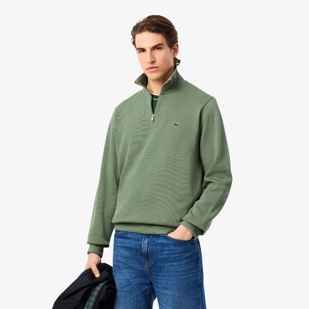 Lacoste Green Zip Sweatshirt sh1927 s86