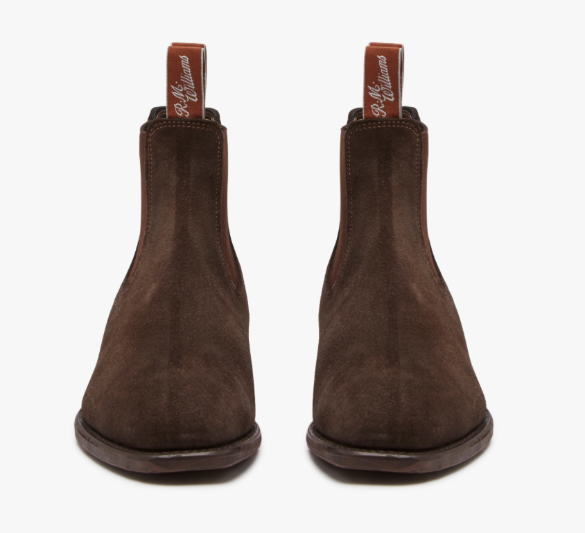 RM Williams Comfort Craftsman Boots Chocolate Suede B543S 08