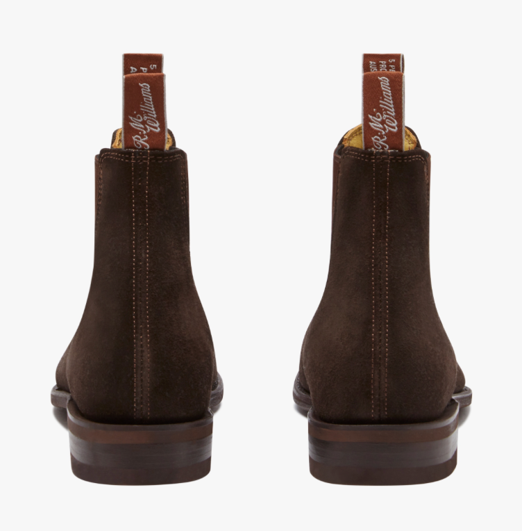 RM Williams Comfort Craftsman Boots Chocolate Suede B543S 08
