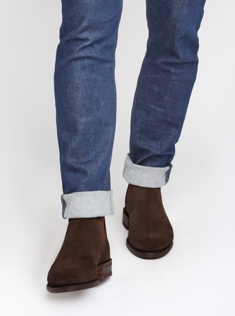 RM Williams Comfort Craftsman Boots Chocolate Suede B543S 08