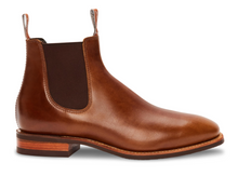 Load image into Gallery viewer, RM Williams Caramel Pull Up Leather Dynamic Flex Craftsman Boots B543P 24