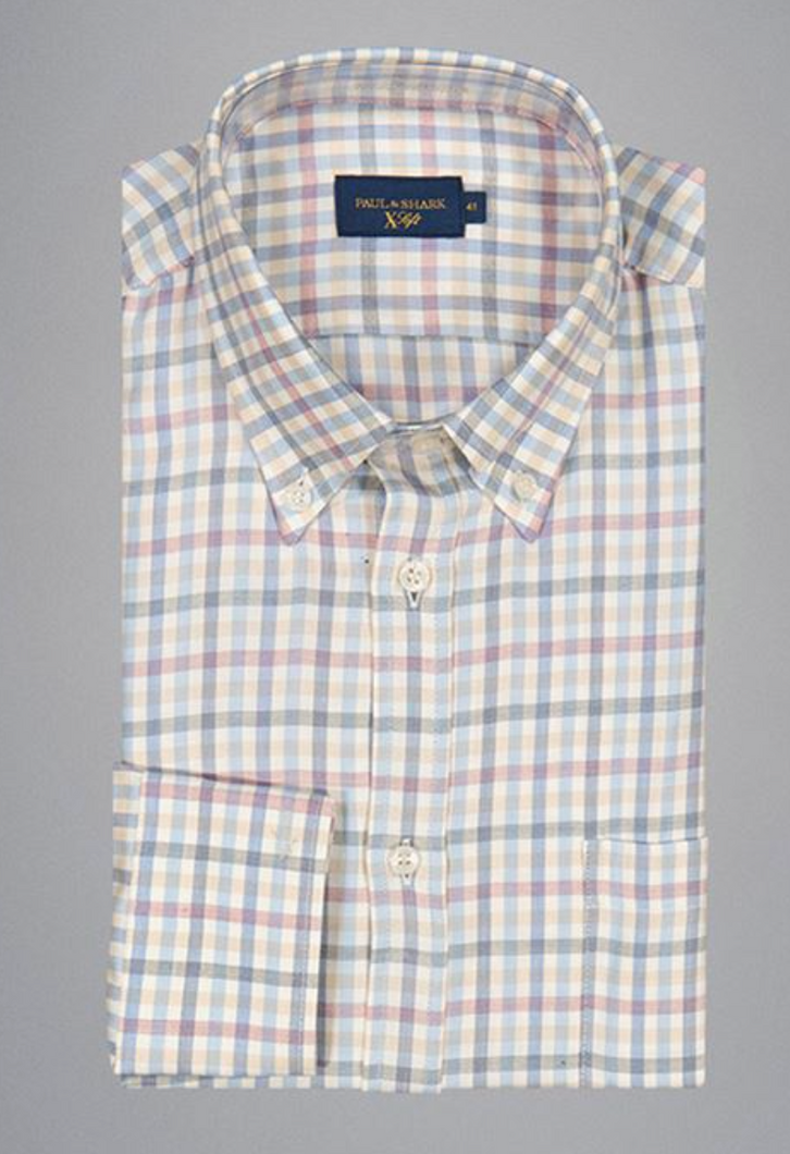 Paul Shark Check Shirt 15313133 S91