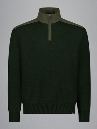 Paul&Shark Musk Green Zip Knit 99311021 036
