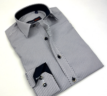 Load image into Gallery viewer, Zazzi | Navy Blue Printed Boys Shirt | 03.9465