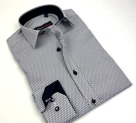 Zazzi | Navy Blue Printed Boys Shirt | 03.9465