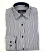 Zazzi | Navy Blue Printed Boys Shirt | 03.9465