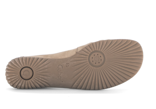 Gabor Slip On Loafer Soft Nubuk in Beige 86.090.43