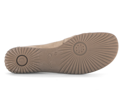 Gabor Slip On Loafer Soft Nubuk in Beige 86.090.43