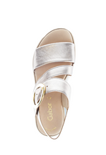 Load image into Gallery viewer, Gabor Wedge Strap Sandal in Puder 84.627.62