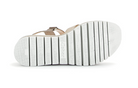 Gabor Wedges Multi Velcro Strap Sandal in Metallic Gold 84.620