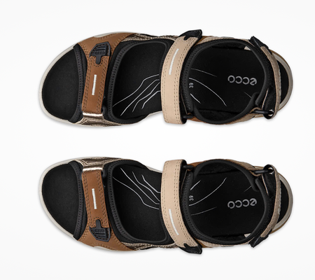Ecco Offroad Ladies Sandals Beige, Tan Gold 069563 52043