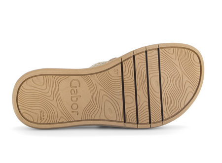 83.752.82 Gabor Diamante flat mules gold combi