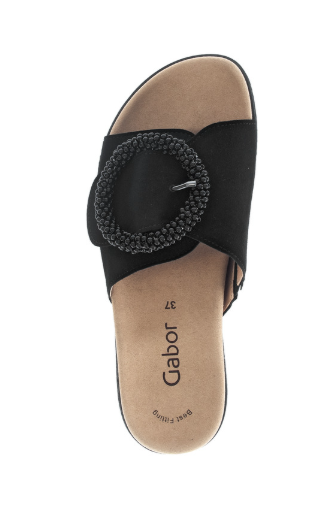 Gabor Mule Sandal Black slip on 83.745.17