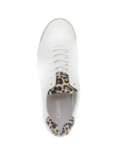 Load image into Gallery viewer, Gabor Novice Retro Laced Trainer White Leopard 83.432.20