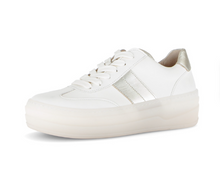 Load image into Gallery viewer, Gabor Platform Gumsole Trainer White Gold 83.350.20