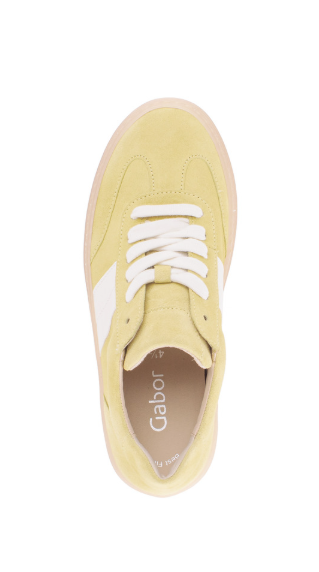 Gabor Platform Gumsole Trainer Soft Yellow 83.350.19